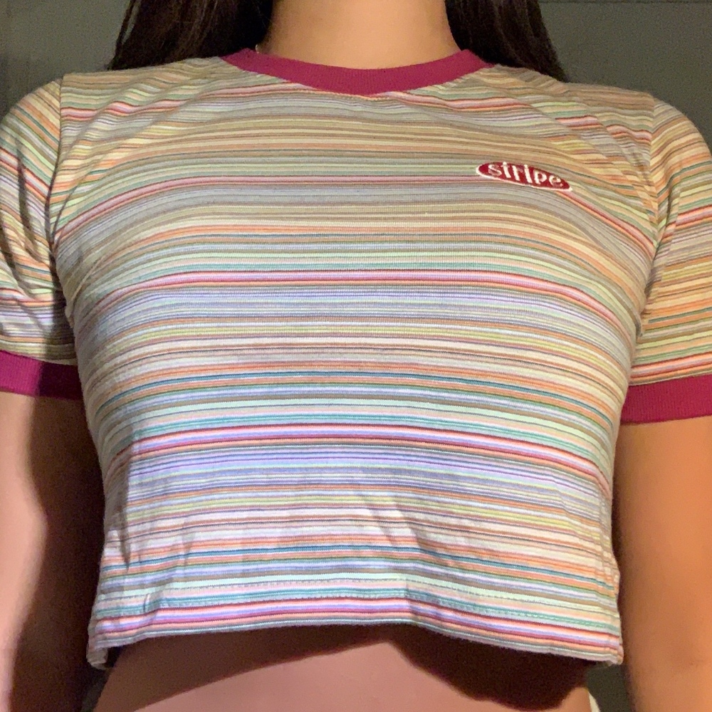 BASIC short sleeve crop top